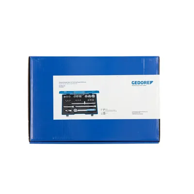 Produktbild von GEDORE - Steckschlüsselsatz, Set 23-teilig, 6-kant, 1/2", 8-32mm, Nüsse Knarre,