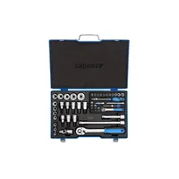 Produktbild von GEDORE - Steckschlüsselsatz, Set 50-teilig, 1/4 + 1/2", 19 V20 U10, Blau