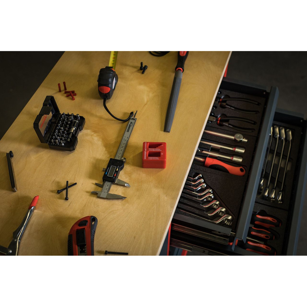 GEDORE red® Werkstattwagen MECHANIC PLUSwagen 6 Schubladen, Holzplatte, leer, R20150006 Produktbild img4 L