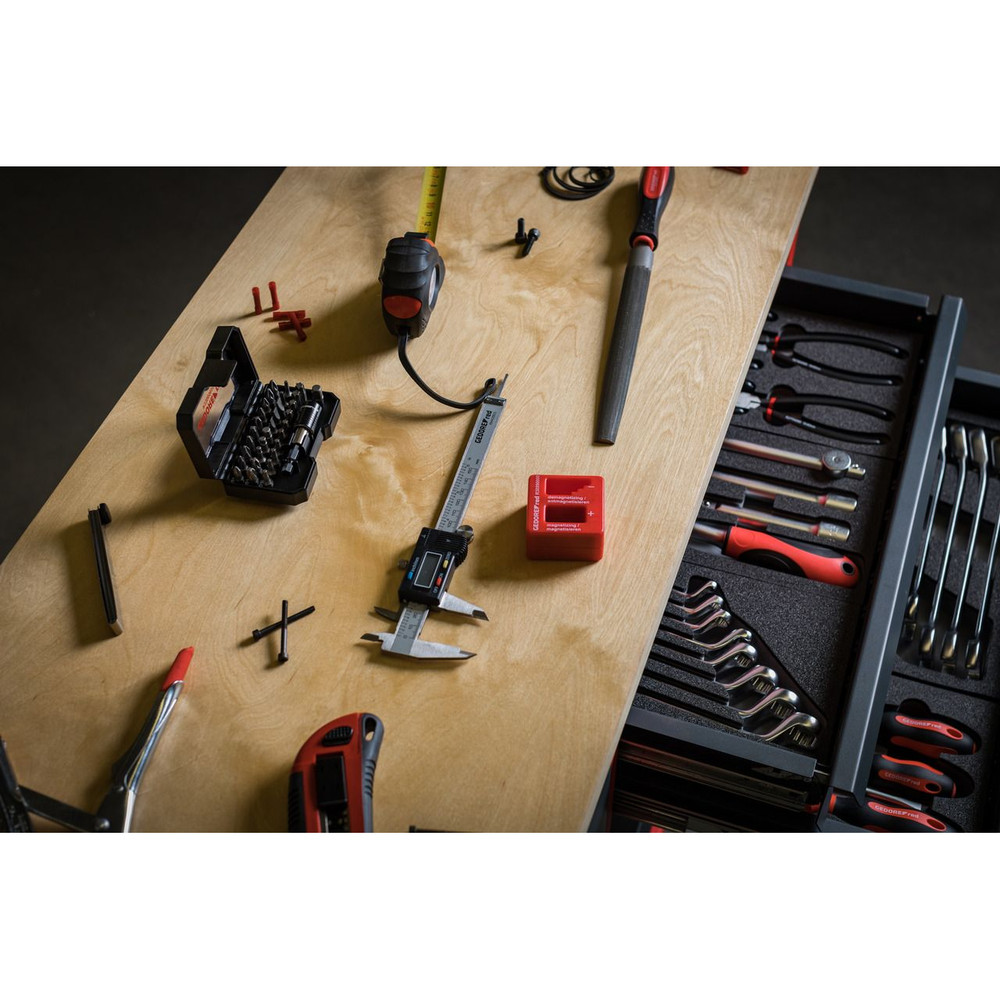 GEDORE red® Werkstattwagen MECHANIC PLUSwagen 6 Schubladen, Holzplatte, leer, R20150006 Produktbild img7 L