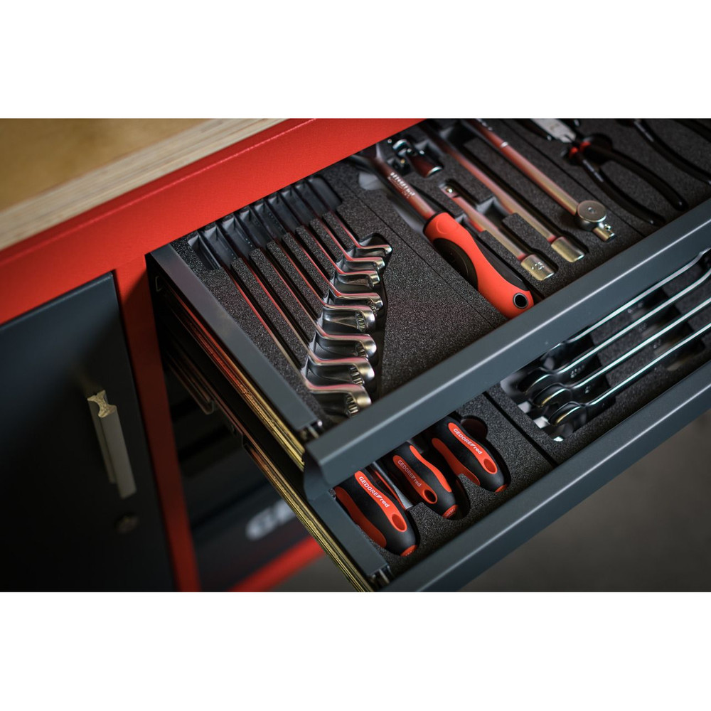 GEDORE red® Werkstattwagen MECHANIC PLUSwagen 6 Schubladen, Holzplatte, leer, R20150006 Produktbild img16 L