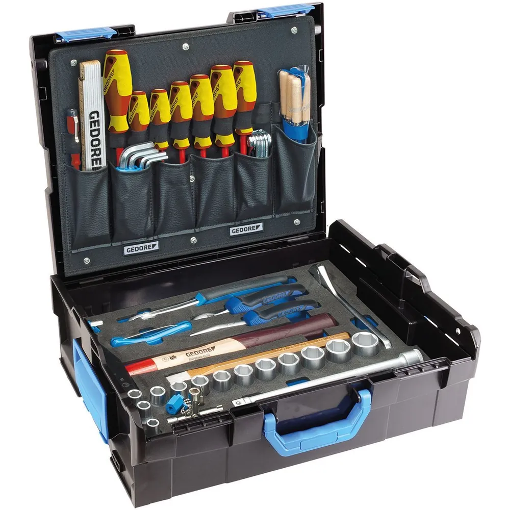GEDORE Werkzeugkoffer L-BOXX 136 58-teilig, Hand-/Heimwerker, Kunststoffkoffer, 1100-01 Produktbild img1 L
