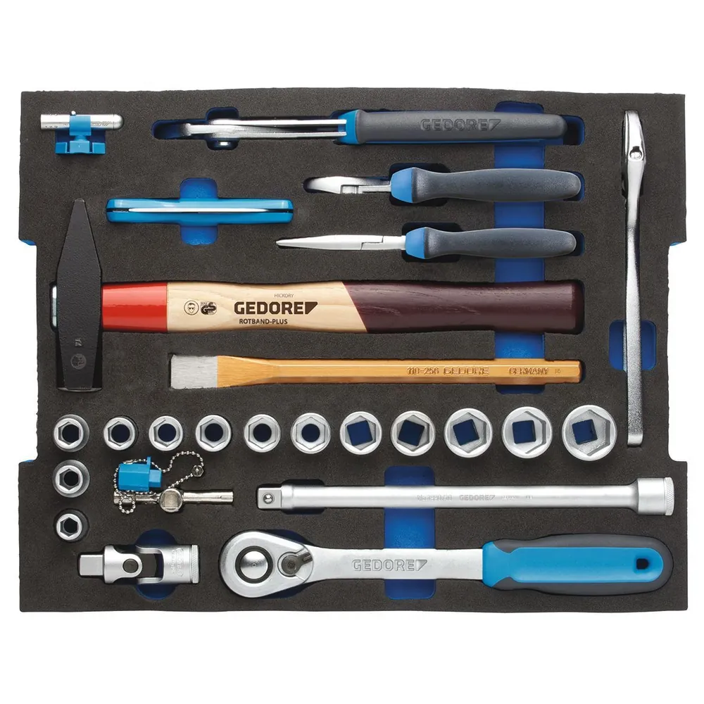 GEDORE Werkzeugkoffer L-BOXX 136 58-teilig, Hand-/Heimwerker, Kunststoffkoffer, 1100-01 Produktbild img3 L