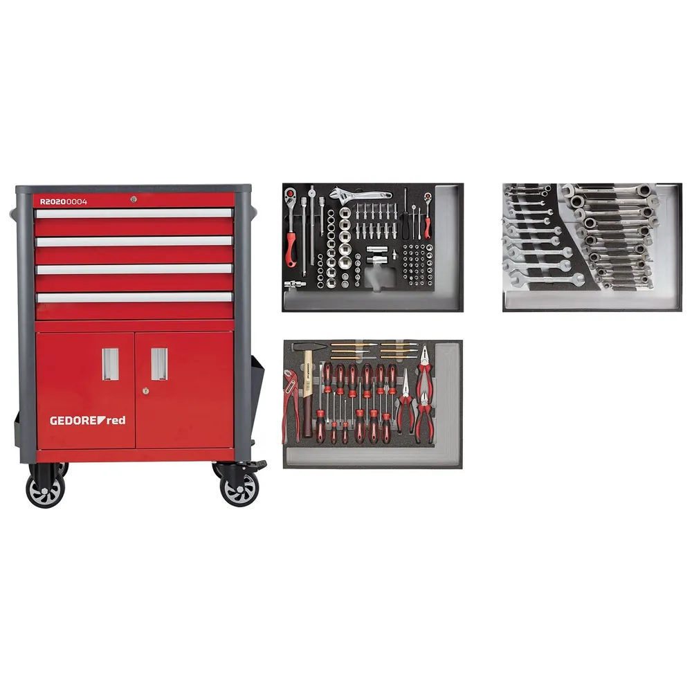 GEDORE red Werkzeug-Satz im Werkstattwagen WINGMAN rot 129-teilig Produktbild img1 L