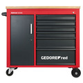 GEDORE red® Werkstattwagen MECHANIC PLUSwagen 6 Schubladen, Holzplatte, leer, R20150006 Produktbild img1 S