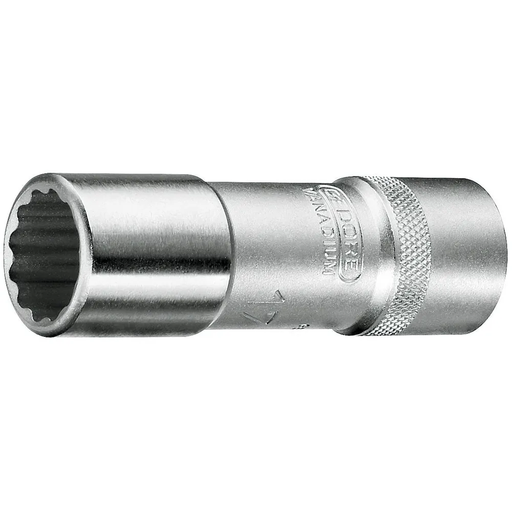 GEDORE Steckschlüssel-Einsatz 1/2", 12-kant, lang, Nr. D 19 Produktbild img1 L