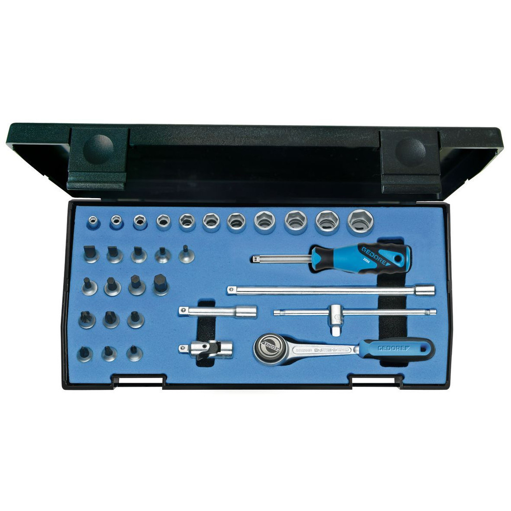 GEDORE 20 IMU-3 Steckschlüssel-Satz 1/4" 32-teilig 6-kant IN-IS-PH-PZ Produktbild img1 L