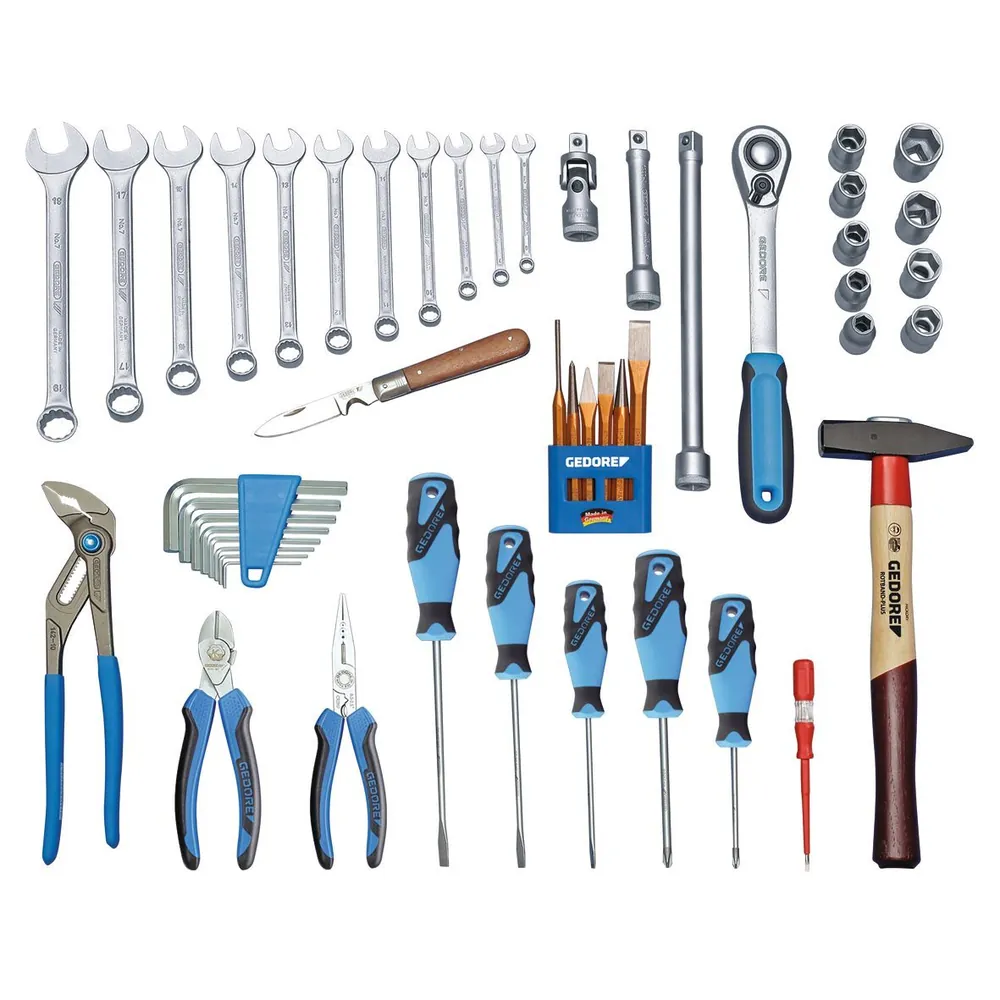 GEDORE Werkzeugkoffer TOURING, Set 49-teilig, für Haushalt, im Kunststoff-Koffer, 1000 Produktbild img3 L