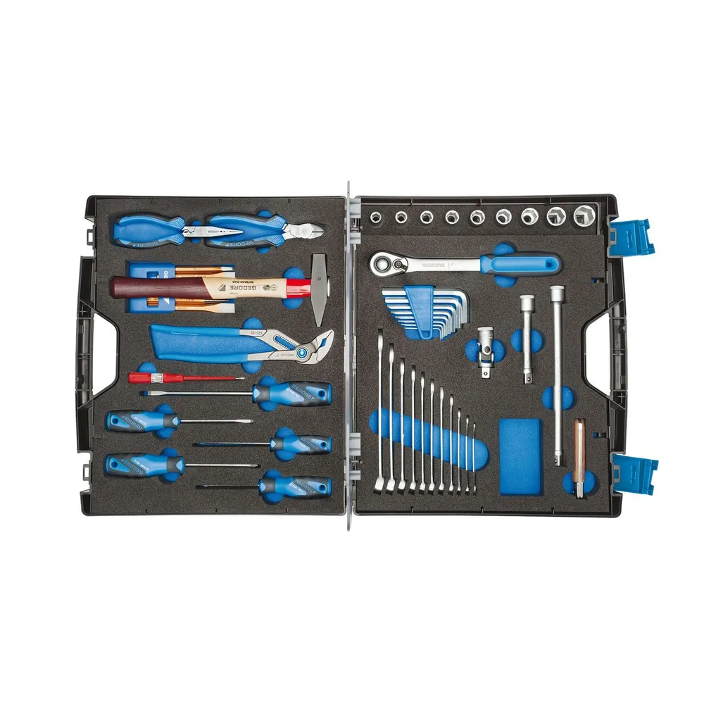 GEDORE Werkzeugkoffer TOURING, Set 49-teilig, für Haushalt, im Kunststoff-Koffer, 1000 Produktbild img1 L