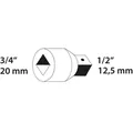 GEDORE Reduzierstück, 3/4" - 1/2", für Steckschlüsseleinsätze, Stiftsicherung, 31CrV3 Produktbild img9 S
