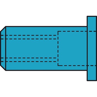 Produktbild von GESIPA® - Blindnietmuttern A2-Edelstahl Flachrundkopf M 5 x 7 x 13,5