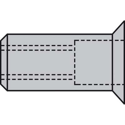 Produktbild von GESIPA® - Blindnietmuttern Alu Senkkopf M 10 x 12 x 19