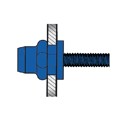 Produktbild von GESIPA® - Blindnietschraube Teilsechskant Stahl Flachrundkopf M 6 x 9 x 15,5