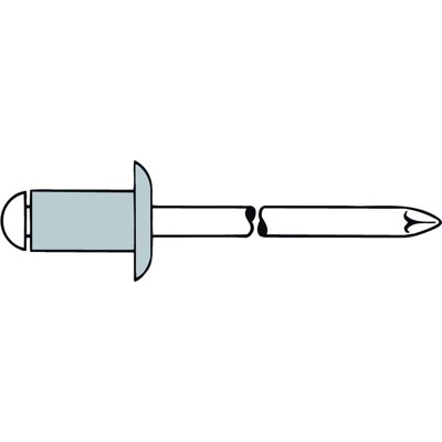 Produktbild von GESIPA® - Blindniete Alu/Niro Flachrundkopf 4 x 14