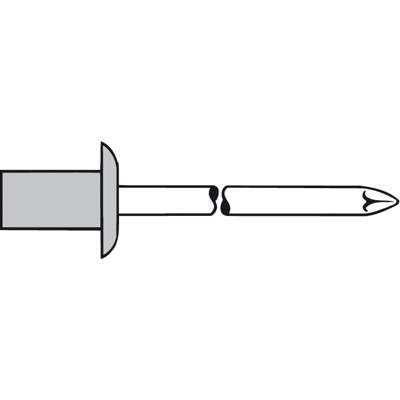 Produktbild von GESIPA® - CAP-Blindniete Alu/Stahl Flachrundkopf 4 x 8