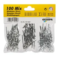 GESIPA Blindniet-Sortiment (100-teilig) Produktbild