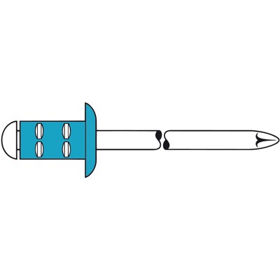 Produktbild von GESIPA® - PolyGrip Blindniete A2-Edelstahl Flachrundkopf 3,2 x 8