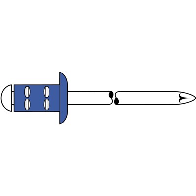 Produktbild von GESIPA® - PolyGrip Blindniete Stahl/Stahl Flachrundkopf 3,2 x 11