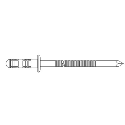 Produktbild von GESIPA® - PolyBulb Blindniete Alu/Stahl Flachrundkopf 4,8 x 16