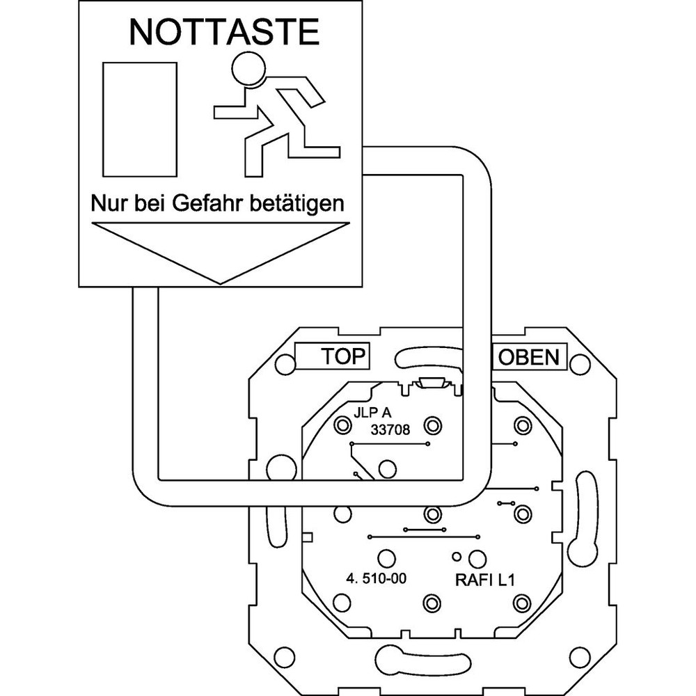 GEZE Fluchtwegschild FWS 320 B Produktbild img2 L