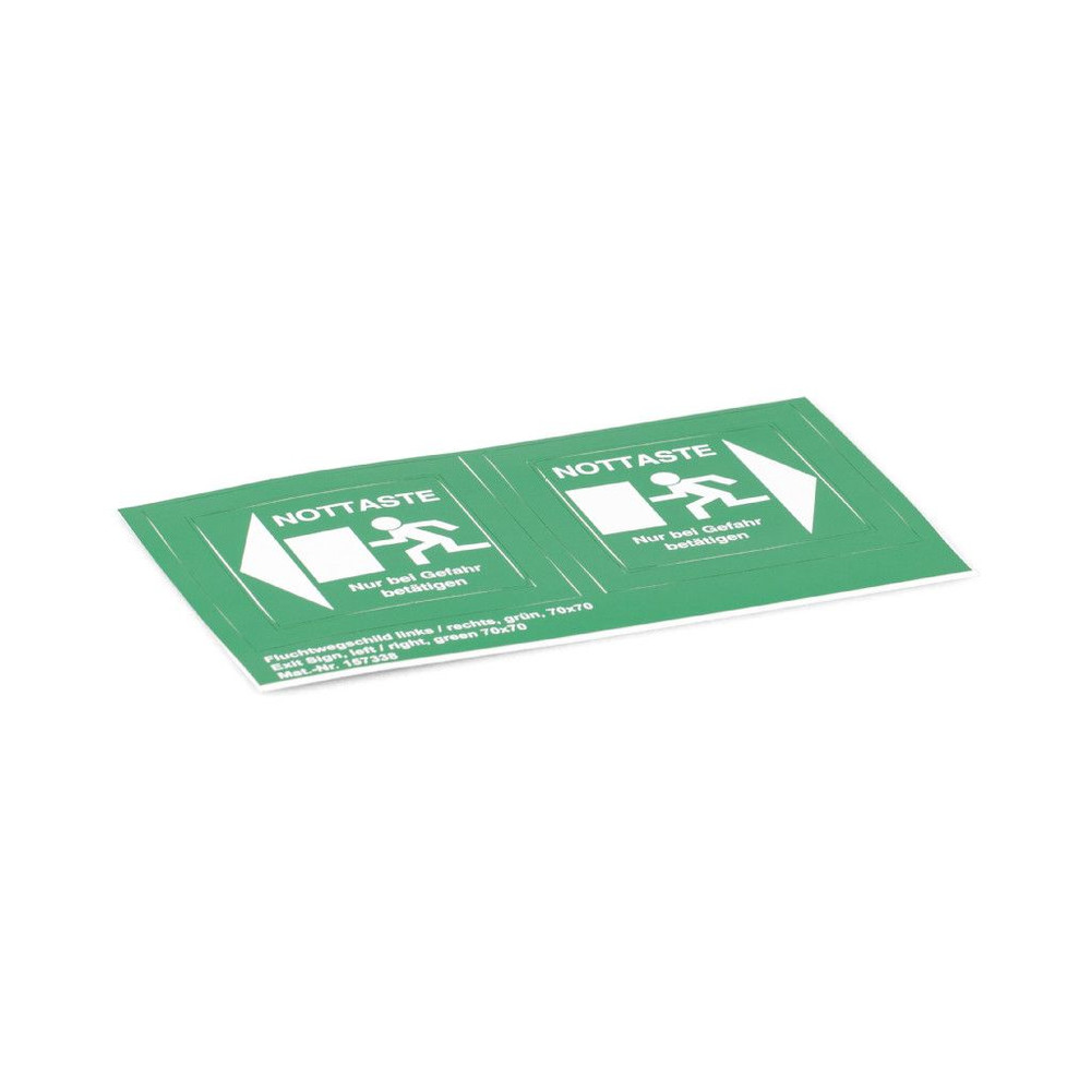 GEZE Fluchtwegschild 70 x 70 mm Produktbild img1 L