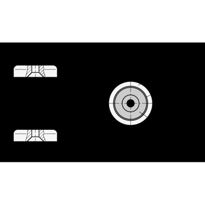 Produktbild von Ganter Norm® - 58-AN-38-RT Flachtopfmagnete mit Bohrung