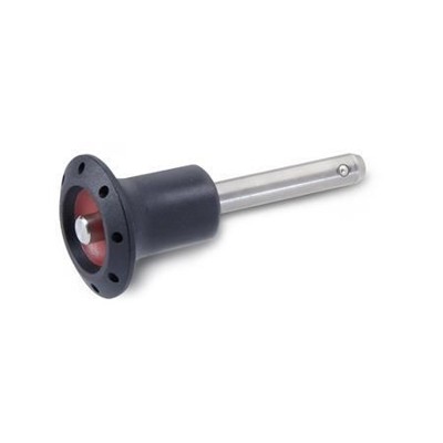 Produktbild von Ganter Norm® - 113.6-5-10 Edelstahl-Kugelsperrbolzen, mit Kunststoff-Knopf, Bol