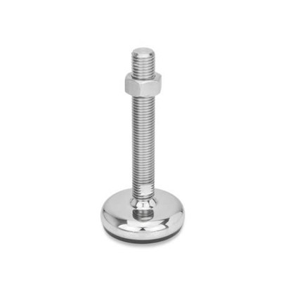 Produktbild von Ganter Norm® - 31-80-M24-100-C3-TK Edelstahl-Stellfüße, mit Gummiauflage