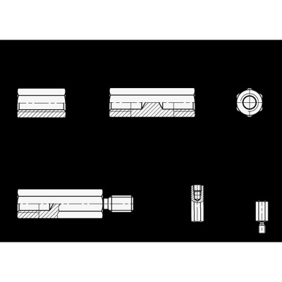 Produktbild von Ganter Norm® - 6220-ST-M3-35-B Abstandshalter, Stahl