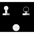 Produktbild von Ganter Norm® - 51.7-ND-43-A Haftmagnete mit Griffknopf / mit Schlüsselring, mit