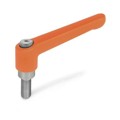 Produktbild von Ganter Norm® - 300.1-22-M3-8-OS Verstellbare Klemmhebel, Zink-Druckguss, Schrau