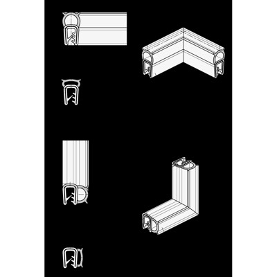 Produktbild von Ganter Norm® - 2181-NBR-20,5-A-400 Kantenschutz-Dichtprofil-Ecken