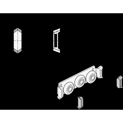 Produktbild von Ganter Norm® - 2498-45-K-X Abstreifer, für Edelstahl-Laufschienen GN 2492