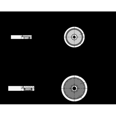 Produktbild von Ganter Norm® - 50.5-ND-25 Haltemagnete mit Innengewinde, Stahl