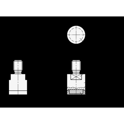 Produktbild von Ganter Norm® - 52.5-ND-10-M4 Haltemagnete, Stabform mit Gummi, Edelstahl