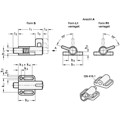 Produktbild von Ganter Norm® - 416-6-38-S Federriegel mit Anschraubflansch