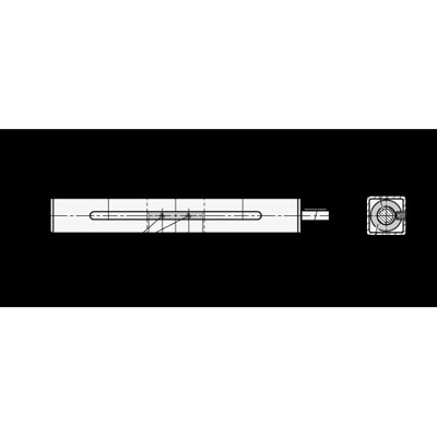 Produktbild von Ganter Norm® - 291.1-30-200-R1-SCR Vierkant-Lineareinheiten, Stahl, Edelstahl