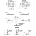 Produktbild von Ganter Norm® - 42-80-M16-100-G3-UK Stellfüße mit Befestigungslasche, Stahl, ver