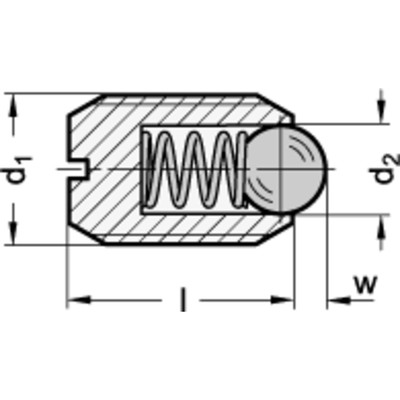Ganter Norm Elementi GN 615.3 Della M4 Di K – Federnde Stampa - 7
