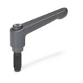 Produktbild von Ganter Norm® - 306-45-M6-50-DZ-SW Verstellbare Klemmhebel, Schraube mit Sonderz
