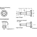 Produktbild von Ganter Norm® - 113.6-5-10 Edelstahl-Kugelsperrbolzen, mit Kunststoff-Knopf, Bol