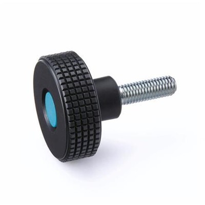 Produktbild von Ganter Norm® - 534-40-M6-16-SW-DBL Kordelgriffschrauben, Kunststoff, Abdeckkapp