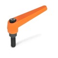 Produktbild von Ganter Norm® - 101-14-M5-16-OS Verstellbare Klemmhebel, Zink-Druckguss, Schraub