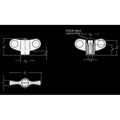 Produktbild von Ganter Norm® - 634.1-40-M6-E-DRT Flügelmuttern mit Edelstahl-Buchse