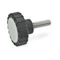 Produktbild von Ganter Norm® - 7336-53-M10X1-40-NI Rändelgriffschrauben, Kunststoff, mit Gewind