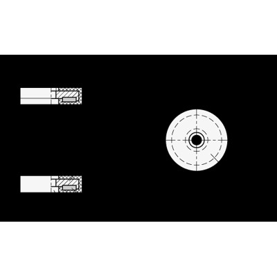 Produktbild von Ganter Norm® - 51.4-ND-57-WS Haltemagnete mit Bohrung, mit Gummiummantelung