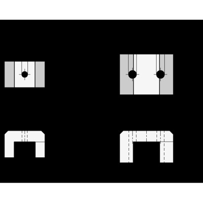 Produktbild von Ganter Norm® - 62-AN-60 U-Magnete mit Bohrung