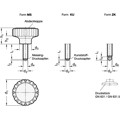 Produktbild von Ganter Norm® - 7336.5-53-M10-25-KU Rändelgriffschrauben mit Messing- / Kunststo