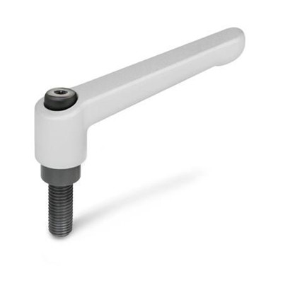 Produktbild von Ganter Norm® - 300-92-M16-40-SR Verstellbare Klemmhebel, Zink-Druckguss, Schrau