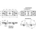 Produktbild von Ganter Norm® - 159.1-119-50-SW Doppel-Scharniere für Profilsysteme, Kunststoff